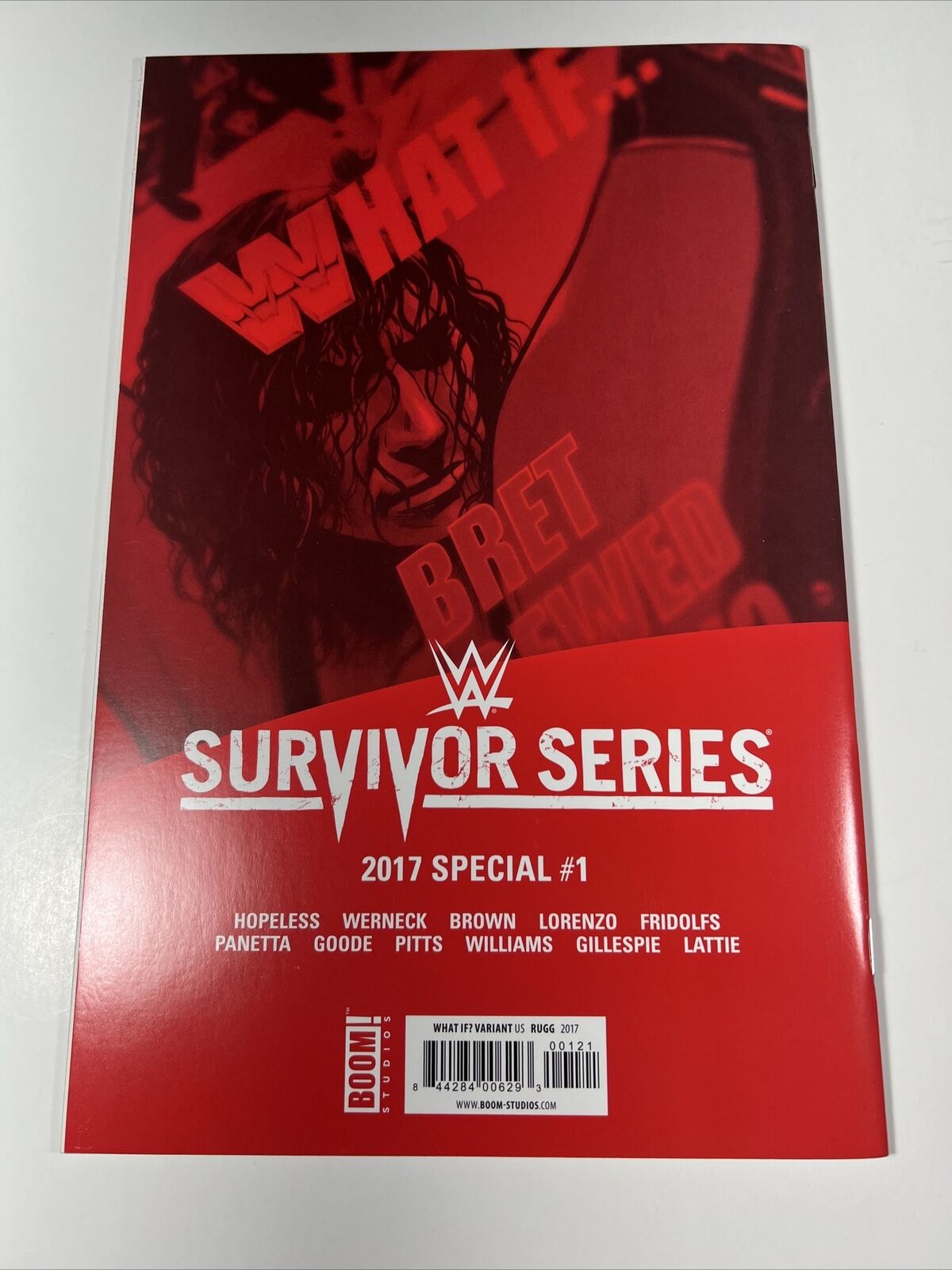 WWE What If Bret Screwed Shawn 1 RARE 1:15 Variant 2017 Survivor Series Jim Rugg