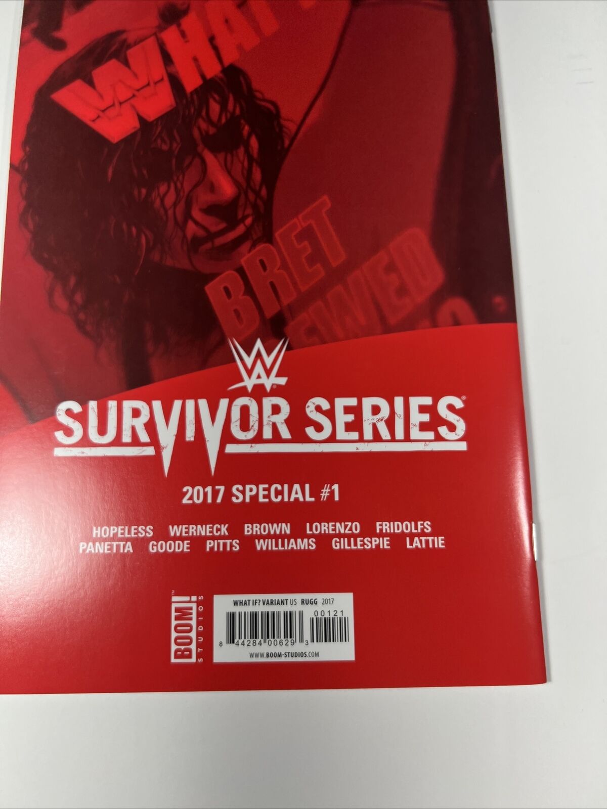 WWE What If Bret Screwed Shawn 1 RARE 1:15 Variant 2017 Survivor Series Jim Rugg