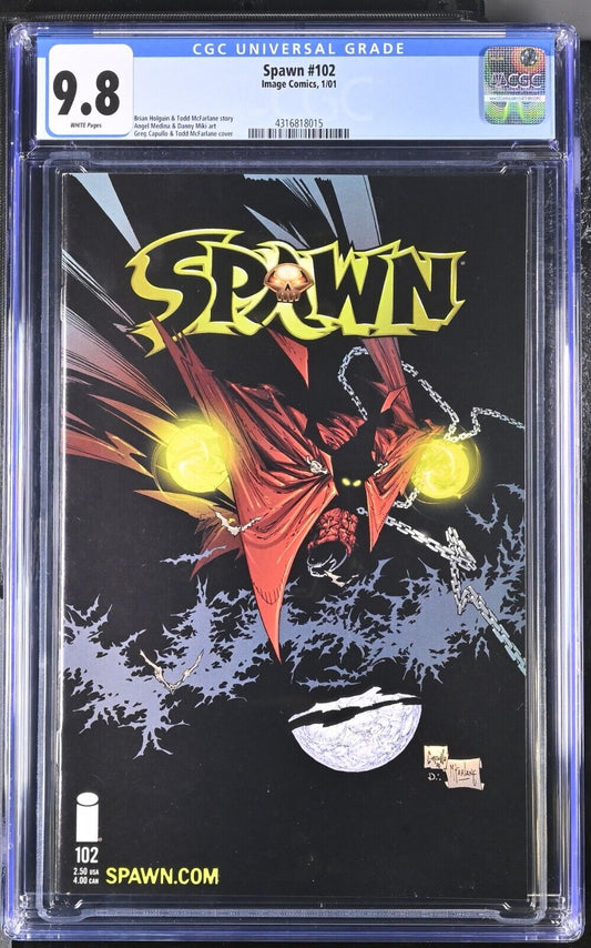 Spawn 102 CGC 9.8 Todd McFarlane Low Print Run 1/01 Image Comics 2001