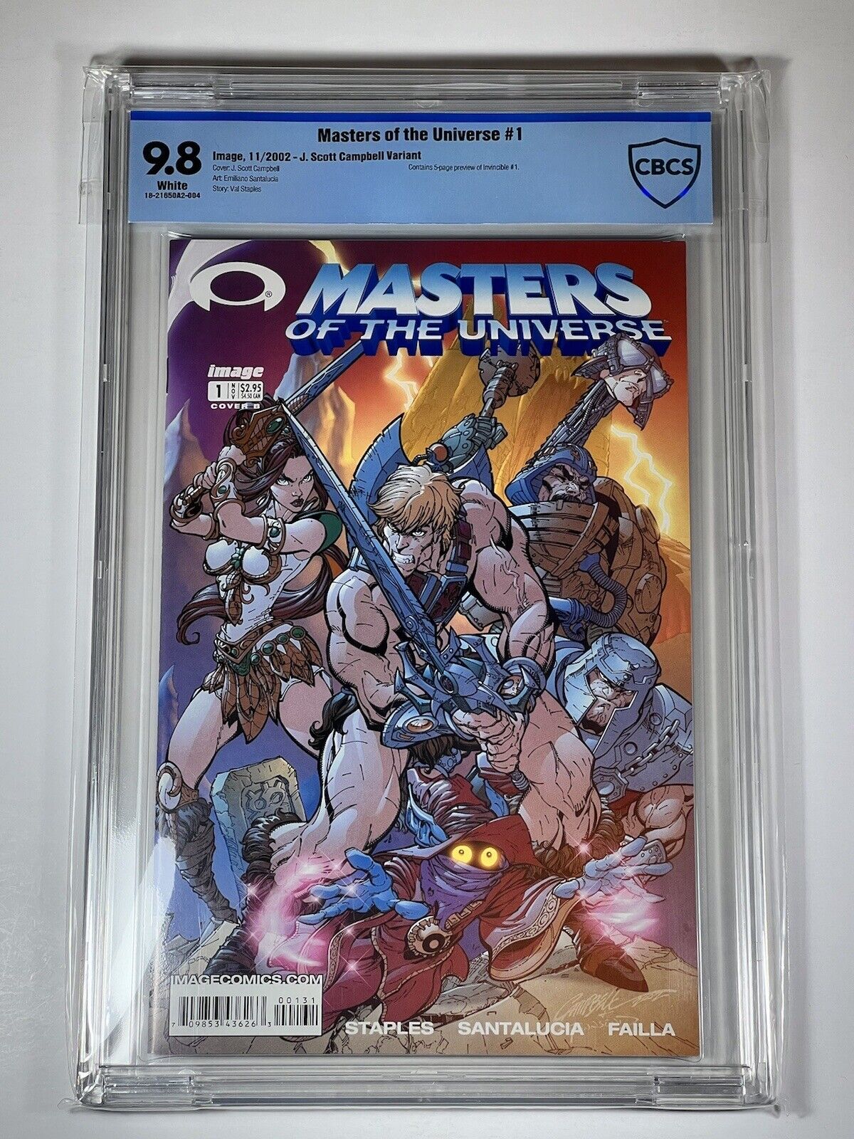 Masters of the Universe 1 CBCS 9.8 J Scott Campbell Variant Image COmics 2002