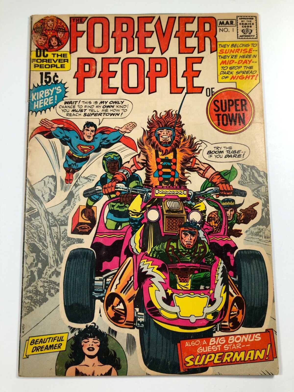 Forever People 1 - First Full Darkseid - DC Comics 1971 - Jack Kirby - Superman