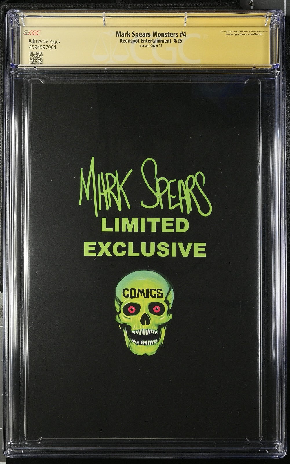 Mark Spears Monsters #4 CGC SS 9.8 METAL VARIANT only 10
