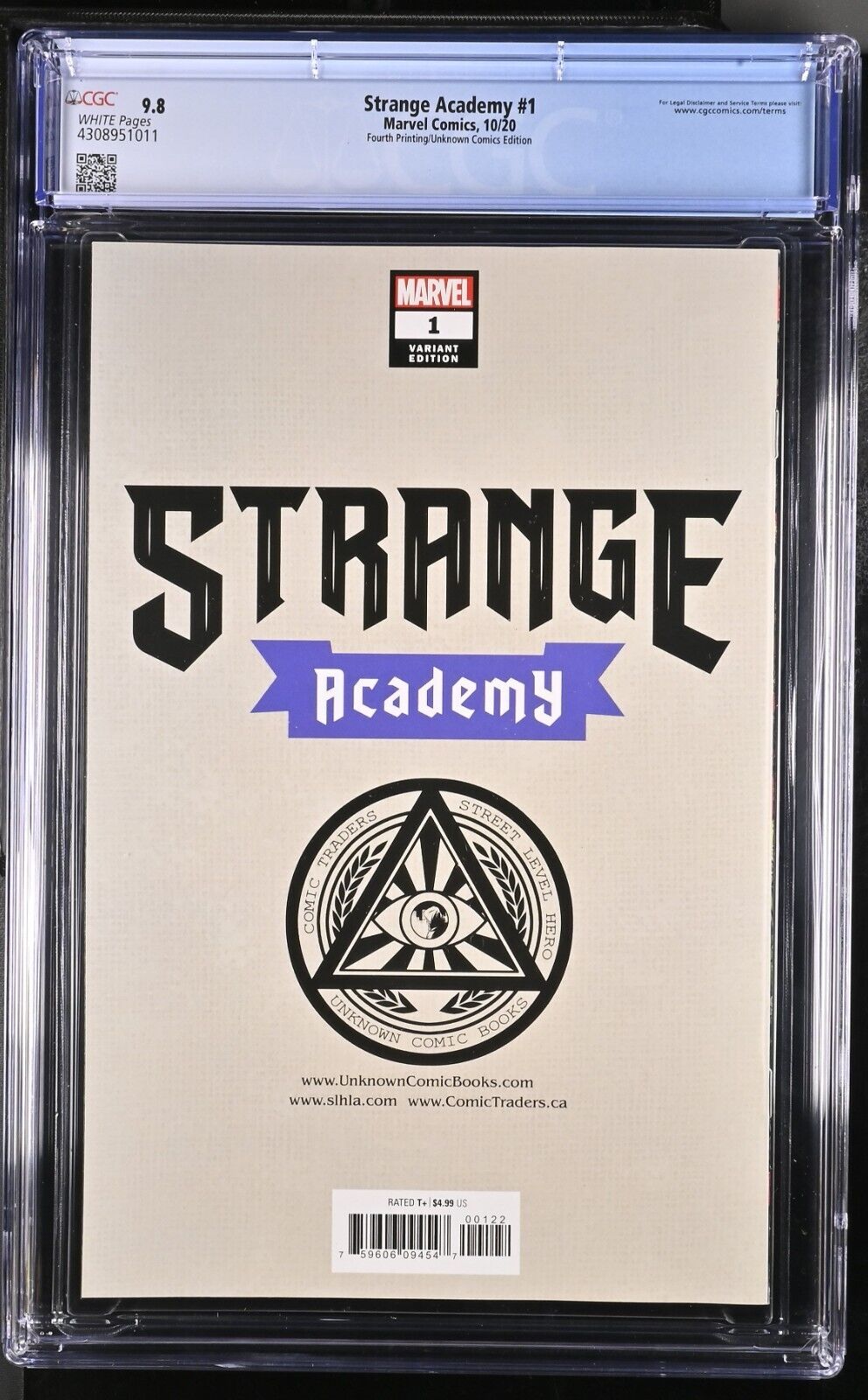 Strange Academy 1 CGC 9.8 Variant 4th Print Virgin 10/20 Marvel Comics