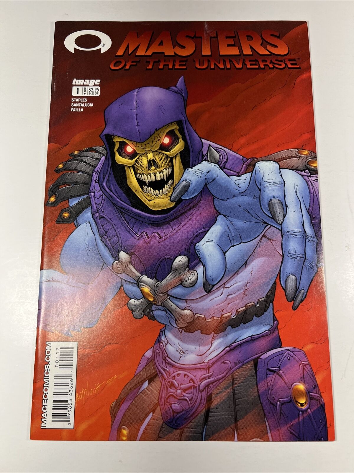 Masters of The Universe 1 Skeletor Rare 2nd Print Variant 2002 Image Comics - A