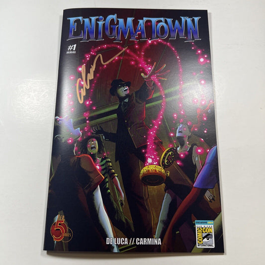 Enigmatown #1 SDCC 2024 EXCLUSIVE AUTOGRAPHED Red 5 Comics Pre-Release