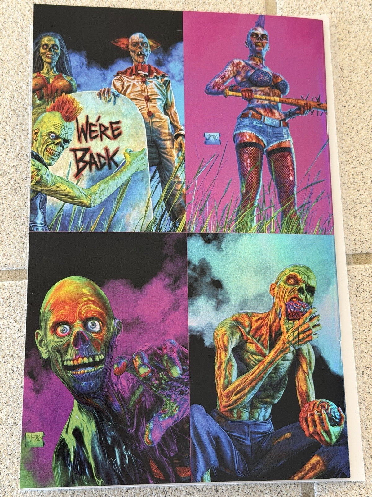 Return Living Dead #1 Holofoil Variant MARK SPEARS BACK Cover LE 99