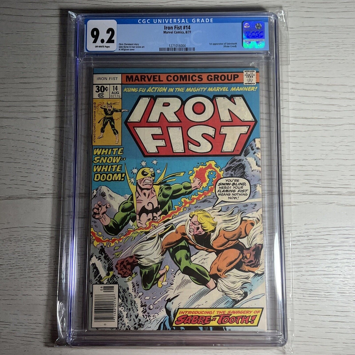 Iron Fist #14 CGC 9.2 - 1st Sabretooth - Marvel Comics 1977