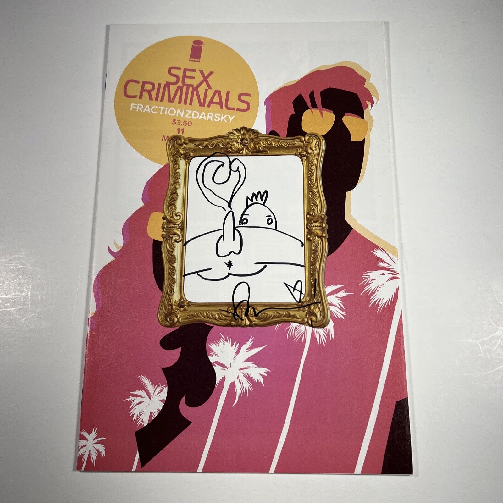 Sex Criminals 11 Orginal Art Sketch Signed Matt Fraction 2015 Image Comics