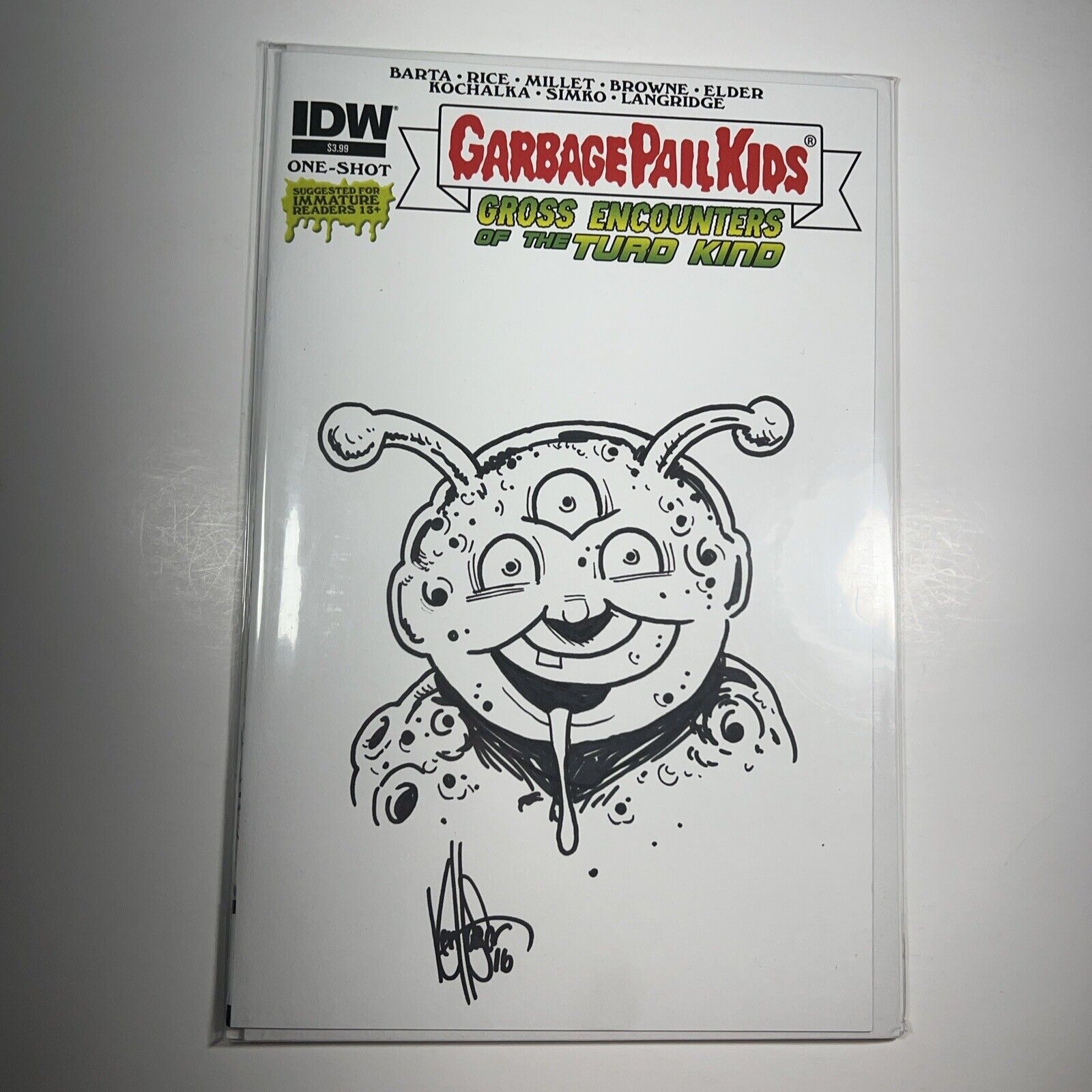 Garbage Pail Kids Gross Encounters 1 Ken Haeser Original Art Dynamic Forces COA