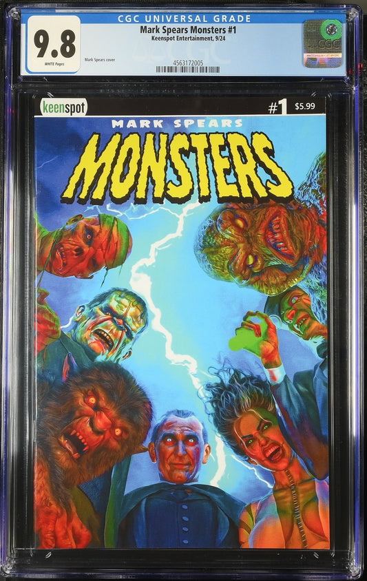Mark Spears Monsters #1 CGC 9.8  First Print Keenspot GRAIL Low Pop