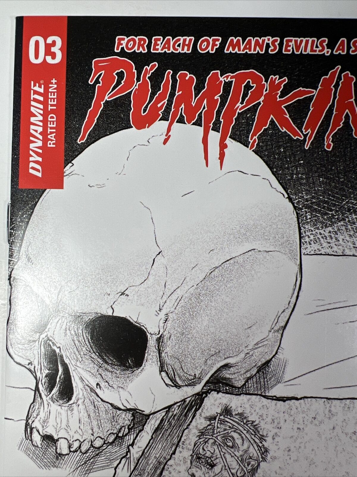 Pumpkinhead 3 RARE 1:20 Black & White Variant Blacky Shepherd Dynamite Comics