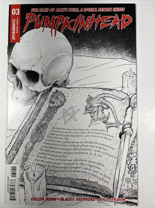 Pumpkinhead 3 RARE 1:20 Black & White Variant Blacky Shepherd Dynamite Comics