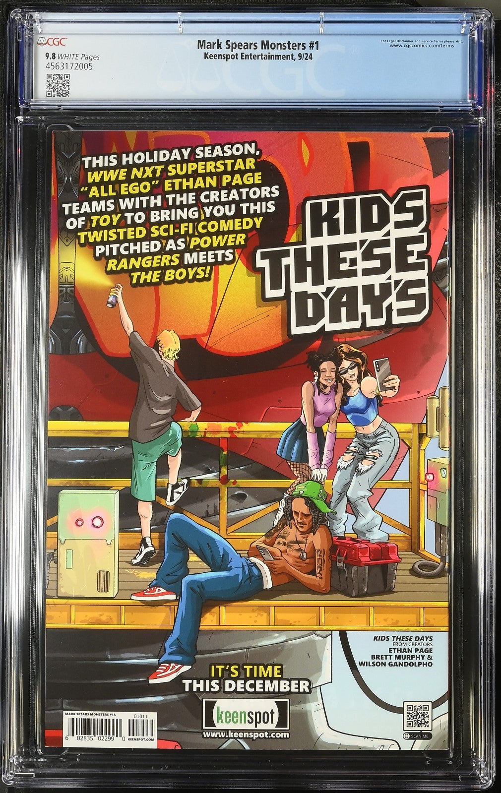 Mark Spears Monsters #1 CGC 9.8  First Print Keenspot GRAIL Low Pop