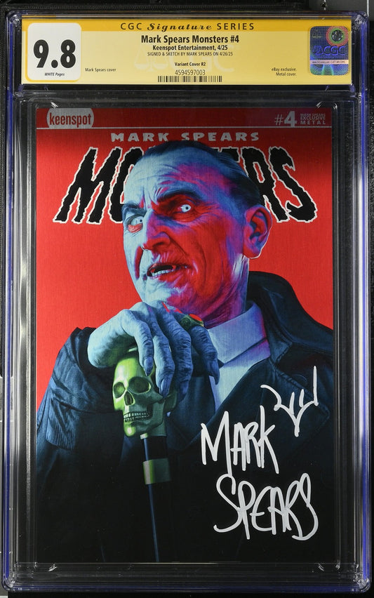 Mark Spears Monsters #4 CGC SS 9.8 METAL VARIANT only 10 Printed! Keenspot 2025