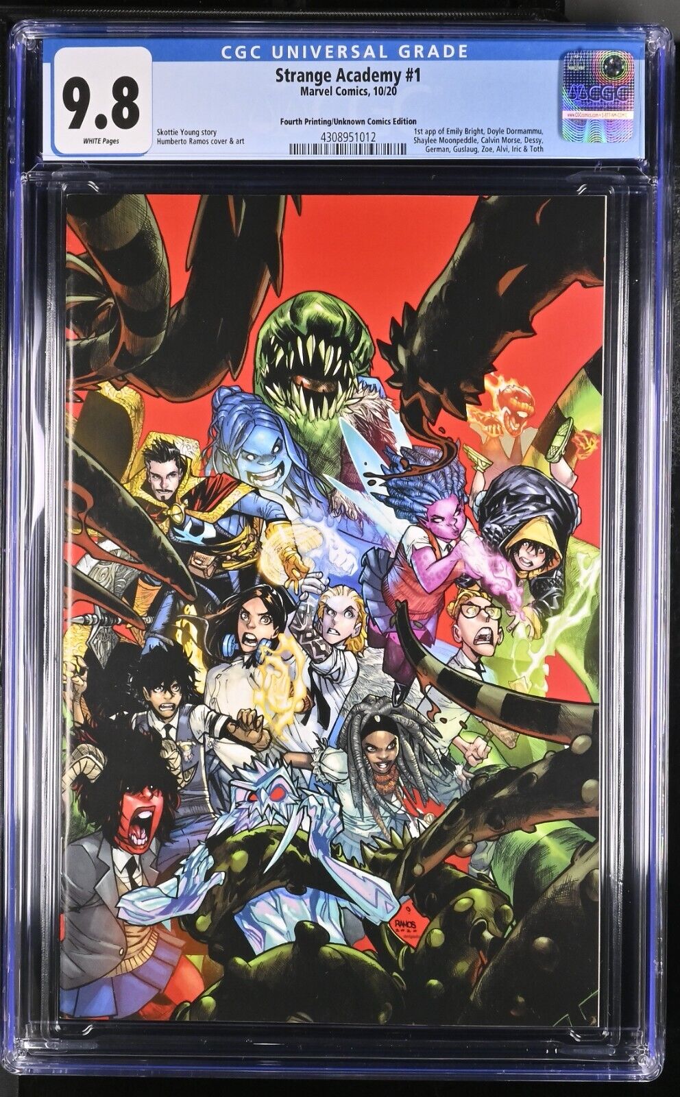 Strange Academy 1 CGC 9.8 Variant 4th Print Virgin 10/20 Marvel Comics