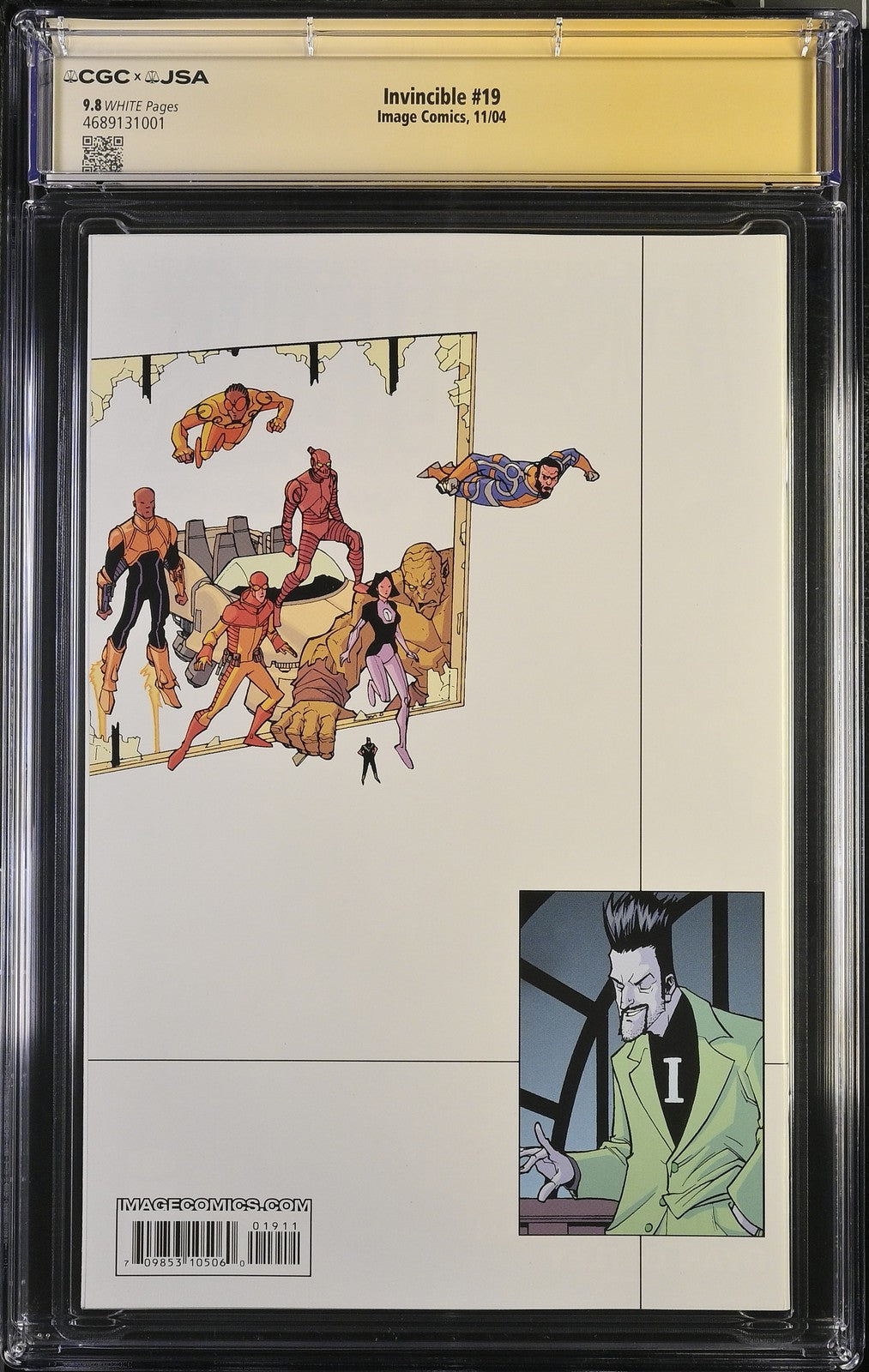 Invincible 19 CGC SS 9.8 Ryan Ottley Robert Kirkman POP 1 1st Battle Beast 2004