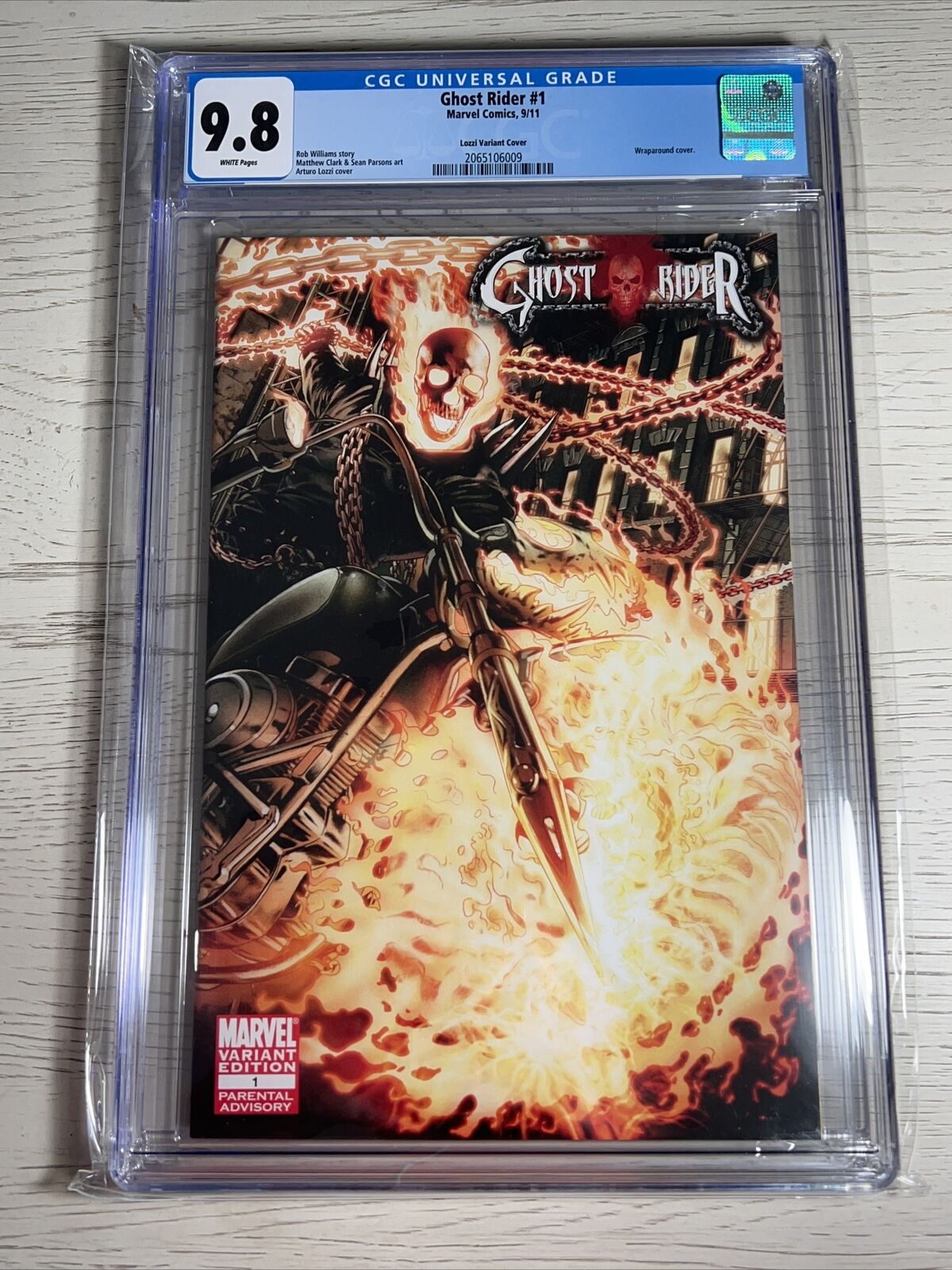 Ghost Rider #1 CGC 9.8 Lozzi Variant 2011 - 1st Alejandra Jones - RARE Marvel