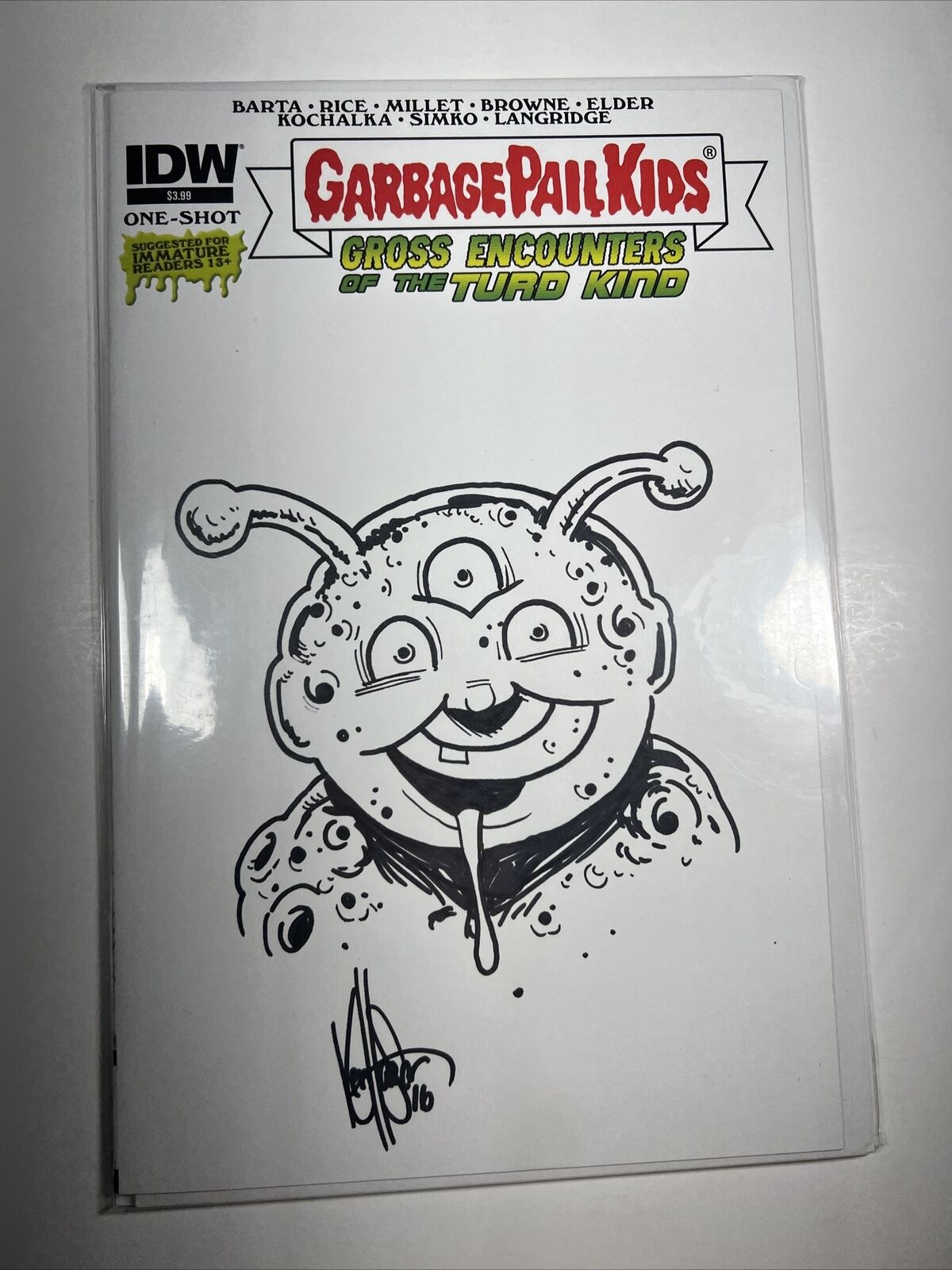 Garbage Pail Kids Gross Encounters 1 Ken Haeser Original Art Dynamic Forces COA