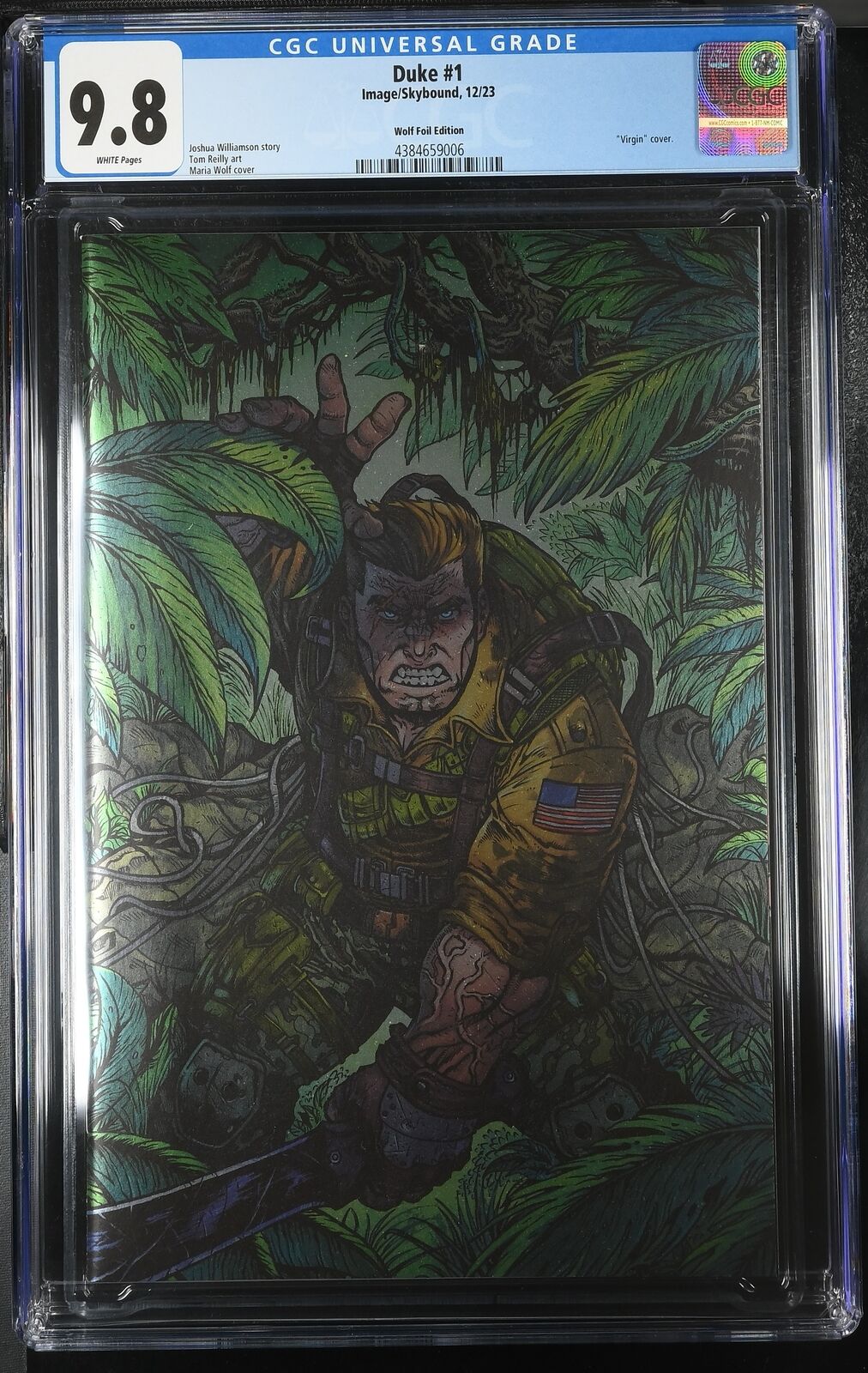 Duke #1 CGC 9.8 Maria Wolf FOIL Variant Image Skybound 2023 GI Joe Only 9 in 9.8