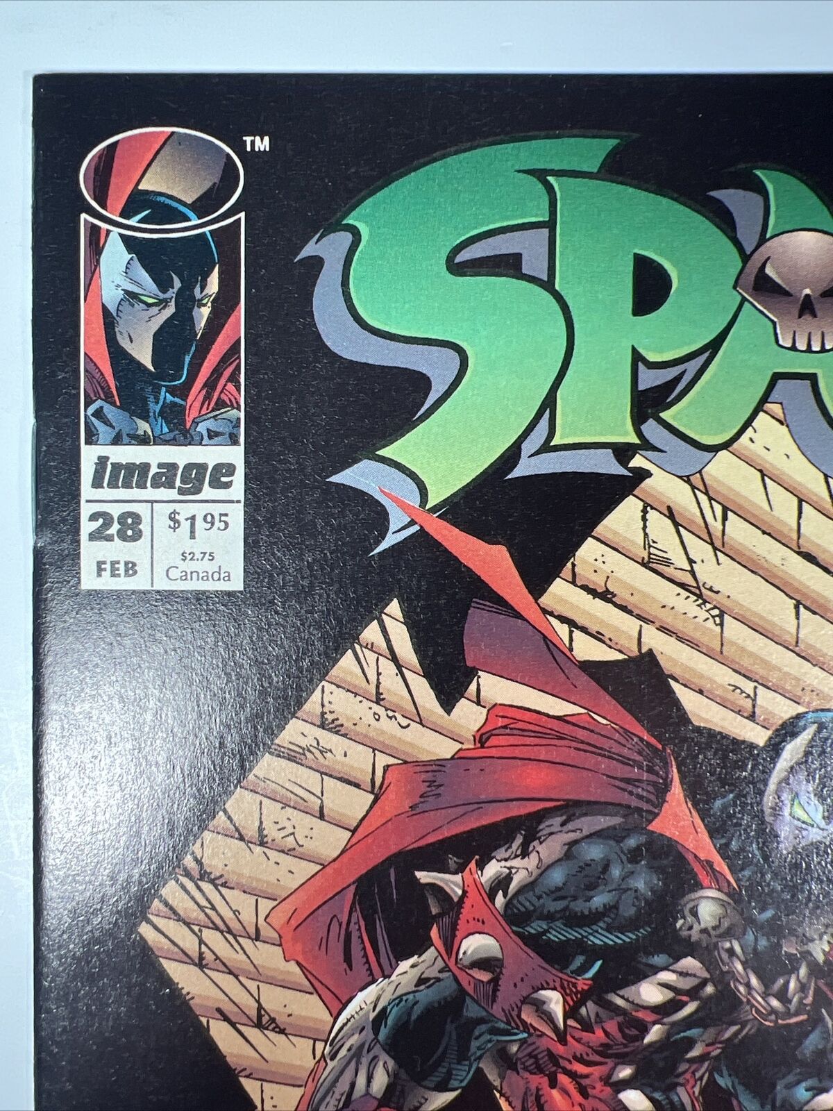 Spawn 28 NEWSSTAND Higher Grade Image Comics Todd McFarlane LOW PRINT RUN