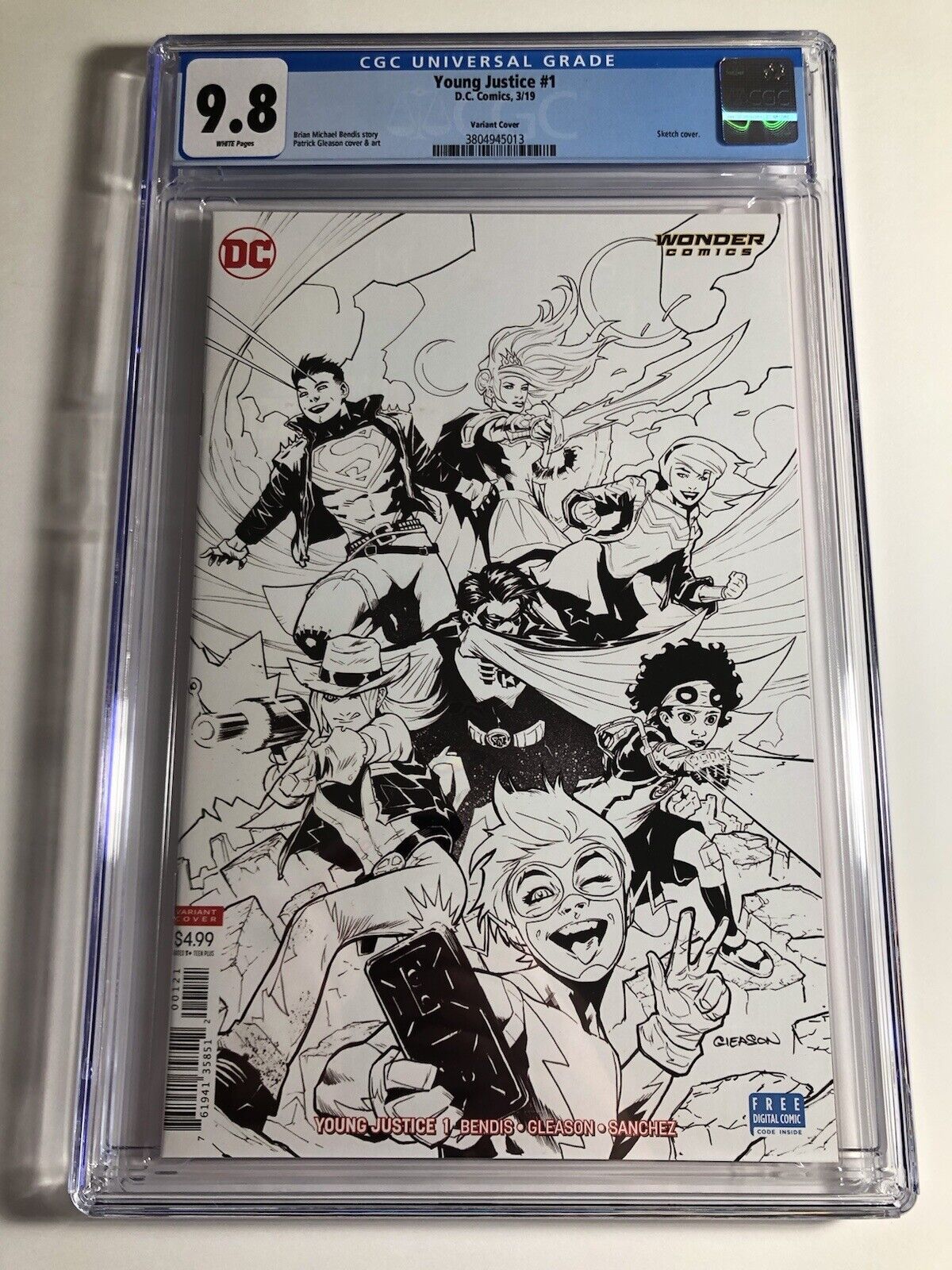 Young Justice #1 CGC 9.8 Sketch Variant DC Comics 2019 - Multiple 1st Appearance