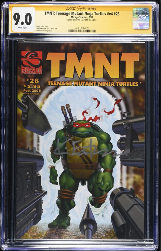 Teenage Mutant Ninja Turtles 26 CGC SS 9.0 Kevin Eastman Signed RARE Mirage 2006