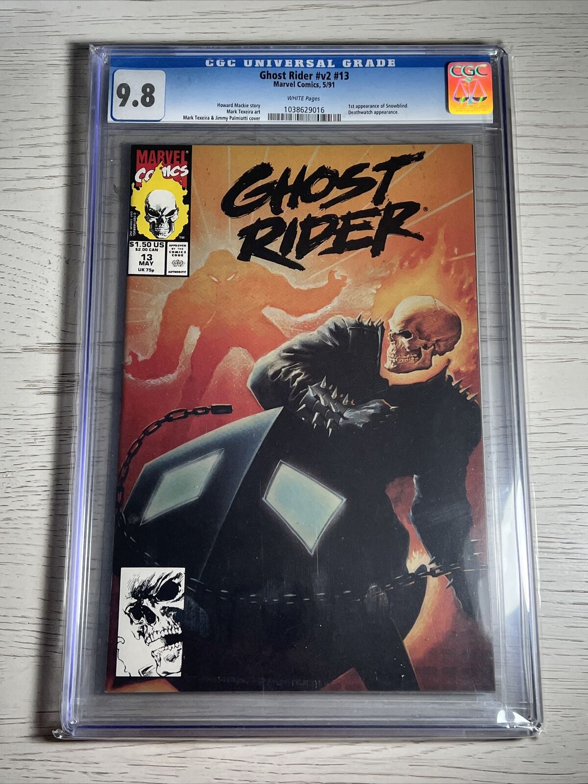 Ghost Rider #13 CGC 9.8 OG Case - 1st Appearance Snowblind - Volume 2 Marvel