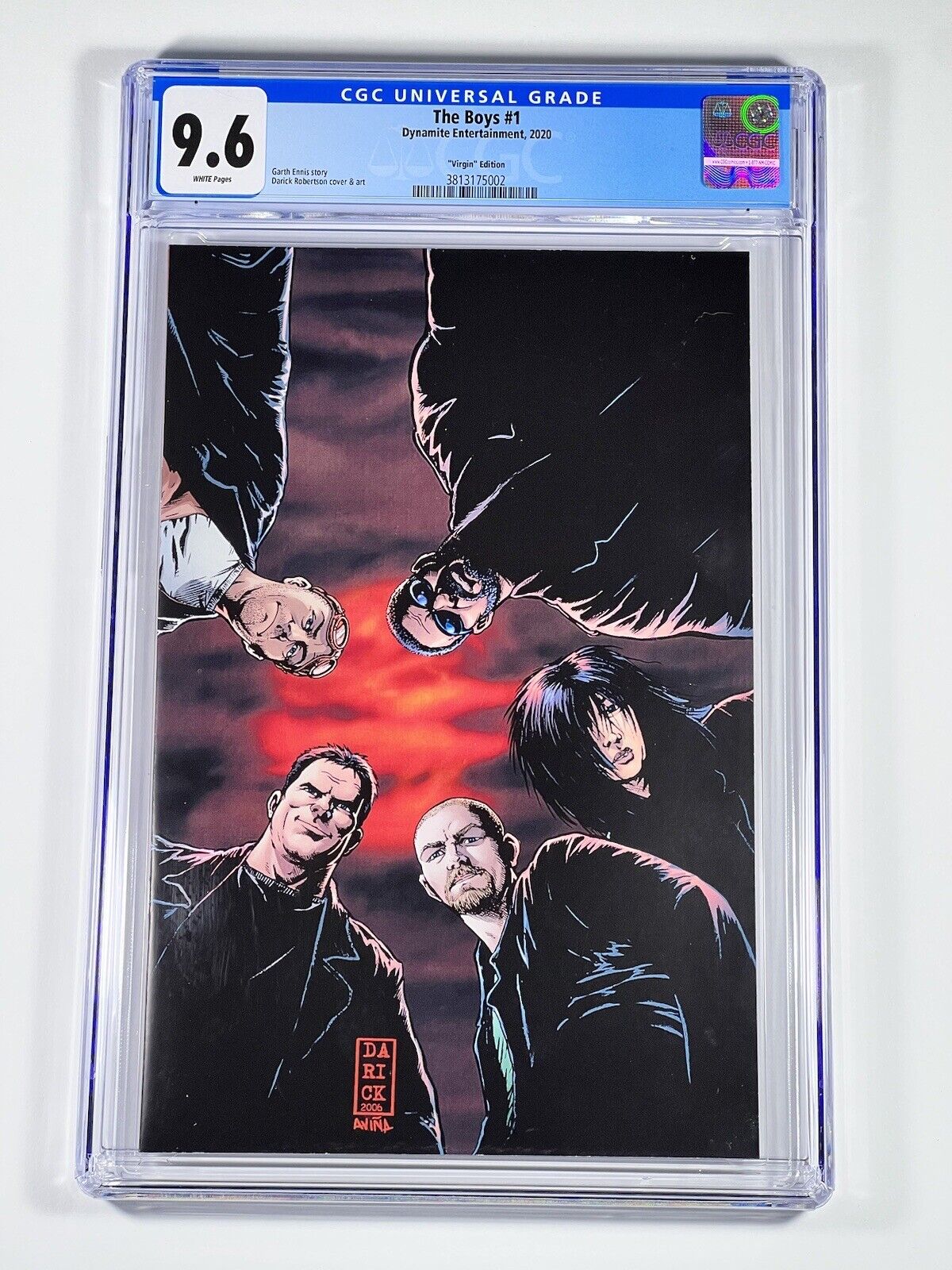 The Boys #1 CGC 9.6 Virgin Kickstarter Variant - Dynamite Entertainment 2020