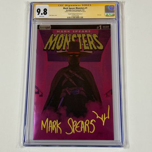 MARK SPEARS MONSTERS #1 CGC SS 9.8 PINK SLAYER! Only 50 Printed! Signed & Sketch