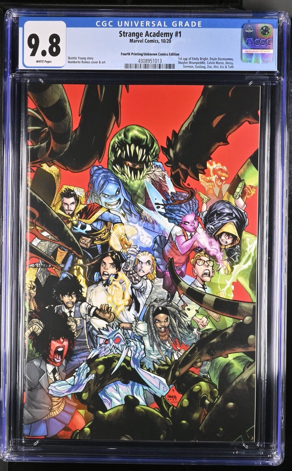 Strange Academy 1 CGC 9.8 Variant 4th Print Virgin 10/20 Marvel Comics