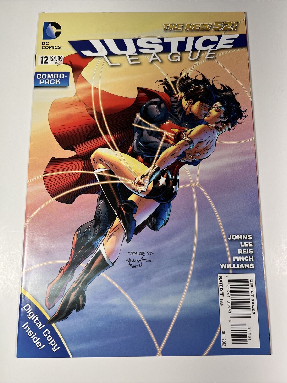 Justice League 12 Combo Pack Variant RARE New 52 DC Comics 2012 Superman Wonder