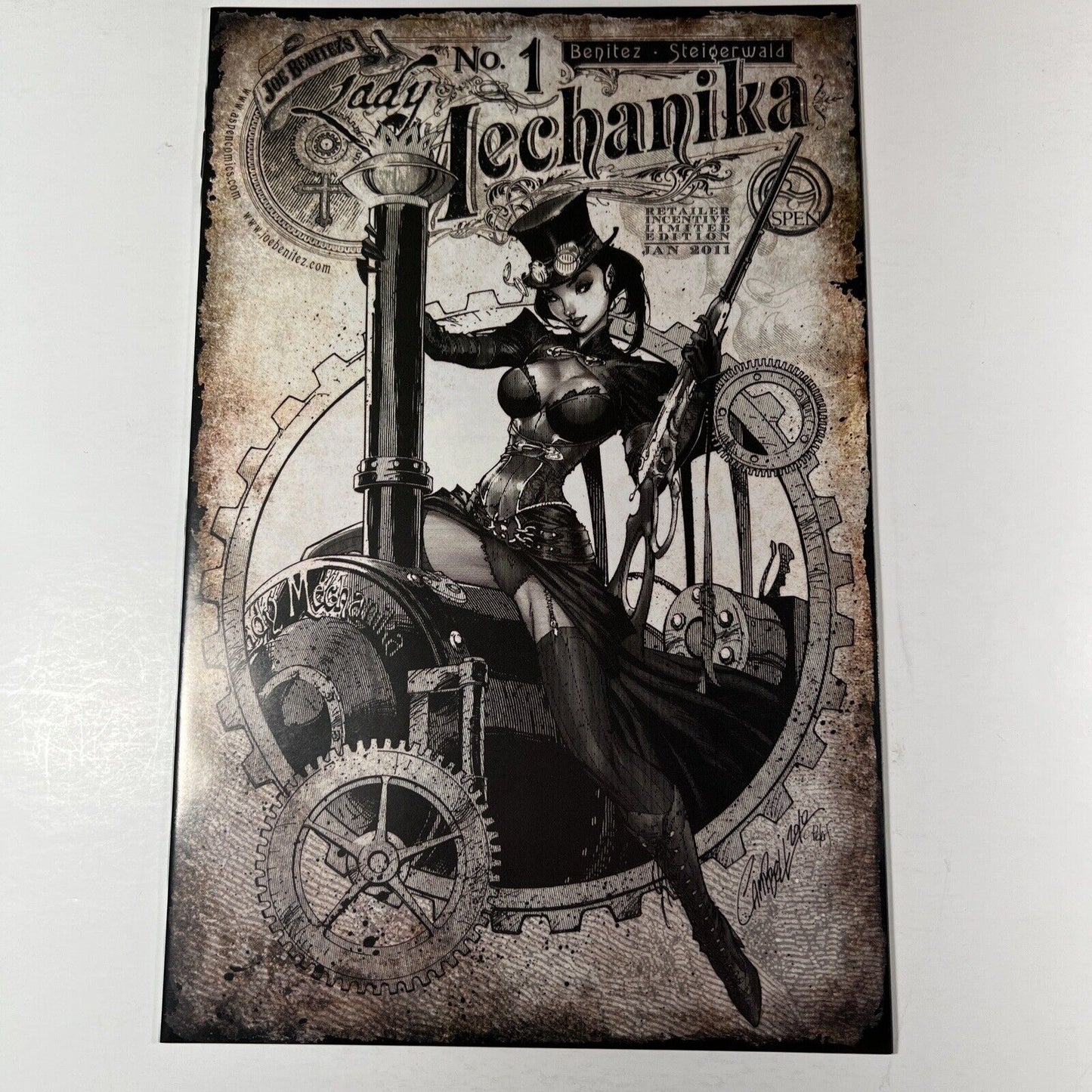 Lady Mechanika 1 NM++ J Scott Campbell Incentive Variant Aspen 2011 Joe Benitez