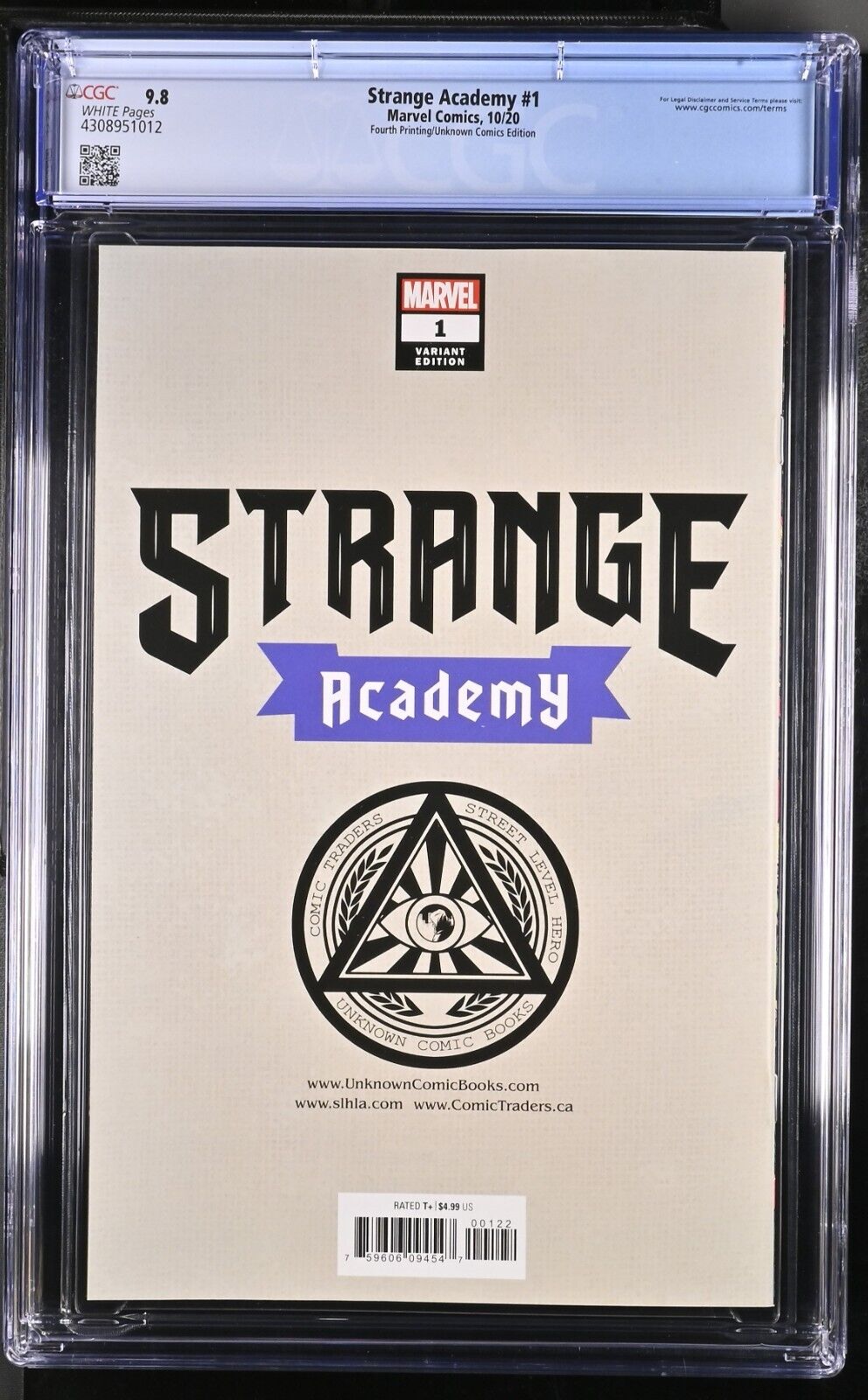 Strange Academy 1 CGC 9.8 Variant 4th Print Virgin 10/20 Marvel Comics