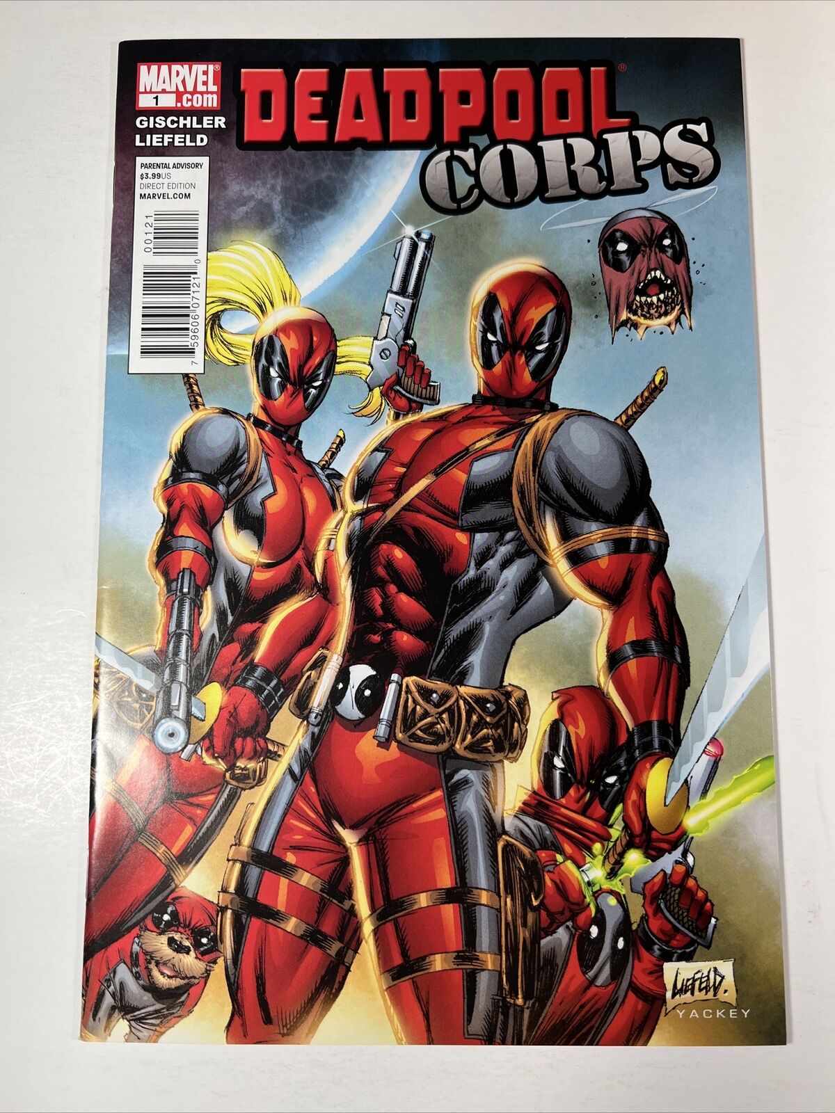 Deadpool Corps 1 Liefeld Variant Marvel Comics 2010 Lady Deadpool - Cable 98