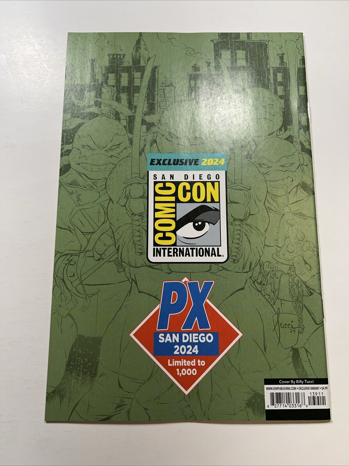 Teenage Mutant Ninja Turtles 1 BOTH COVERS SDCC 2024 EXCLUSIVE PX Previews TMNT