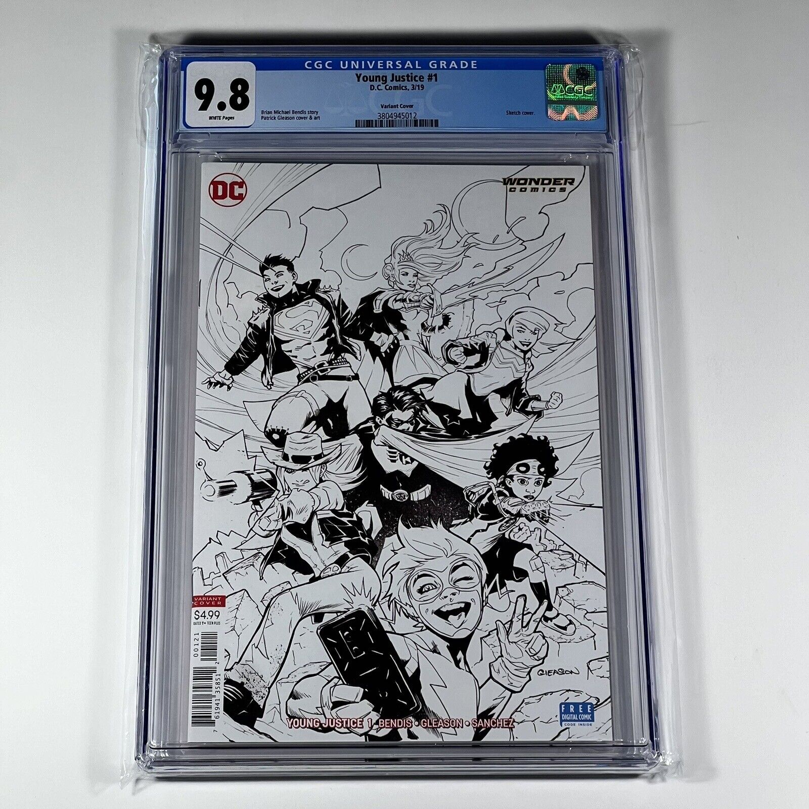 Young Justice #1 CGC 9.8 Sketch Variant DC Comics 2019 - Multiple 1st Appearance