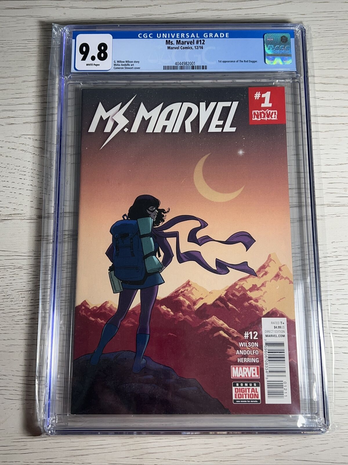 Ms. Marvel #12 CGC 9.8 - 1st Red Dagger - TV Show Marvel Comics Disney Plus