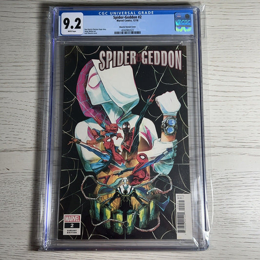 Spider-Geddon #2 Variant CGC 9.2 Shavrin Cover 2018 Marvel Comics Spider-Gwen