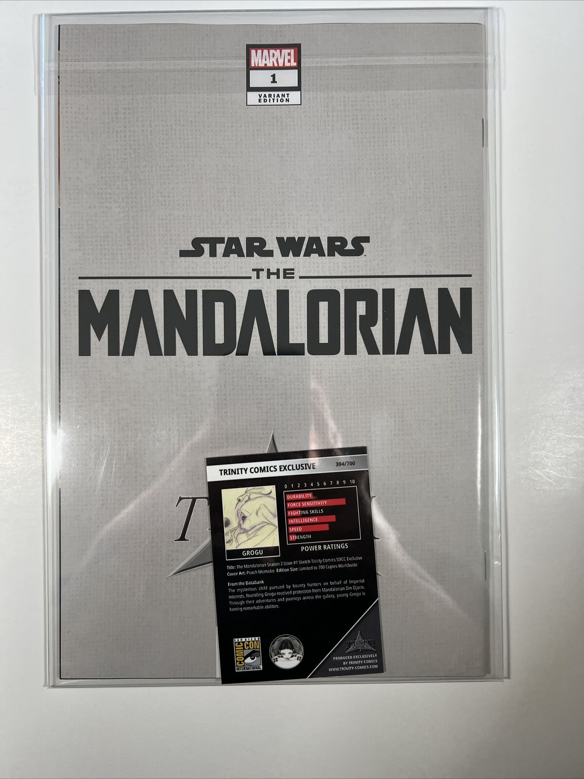 Star Wars The Mandalorian S2 #1 Peach Momoko B&W SDCC 2023 Variant + Trade 700!