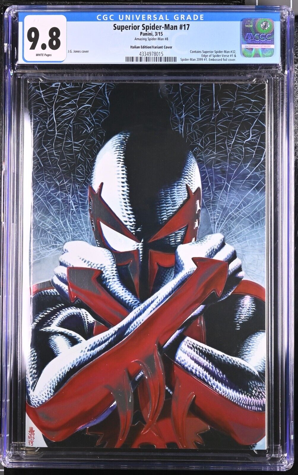 Superior Spider-Man 17 CGC 9.8 only 2 9.8! Panini Italian Variant 2015 Marvel