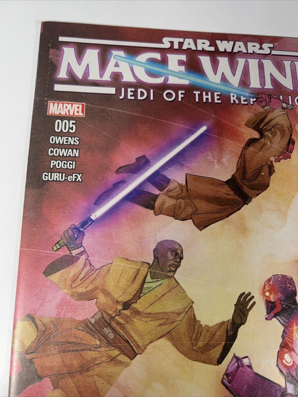 Star Wars Mace Windu Jedi of the Republic 5 1st Ahsoka Tano in Marvel Comic 2017