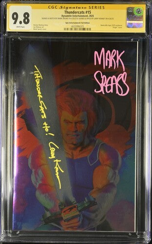 Thundercats #15 FOIL CGC SS 9.8 Mark Spears + Larry Kenney LionO LE 100 Dynamite