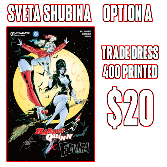 Harley Quinn X Elvira #1 TRADE DRESS Sveta Shubina Variant PRE-ORDER