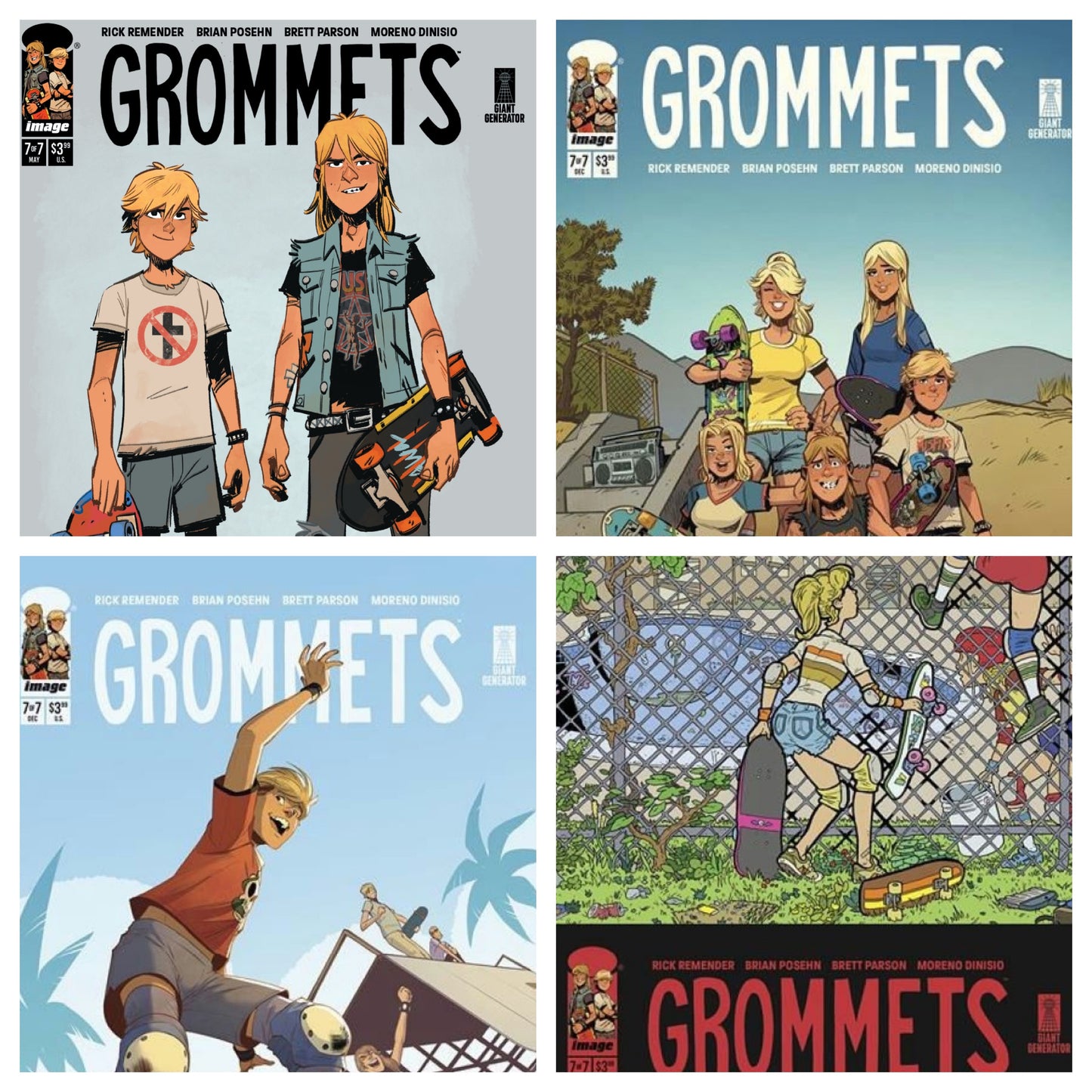 Grommets #7 All 4 Covers - Beyond Wed. + 1:10 + 1:20 + Regular