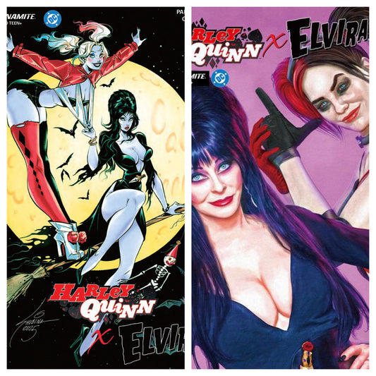 SVETA X MARK SPEARS! Harley Quinn X Elvira #1 TRADE + VIRGIN SVETA SHUBINA + SPEARS SETS Variant PRE-ORDER
